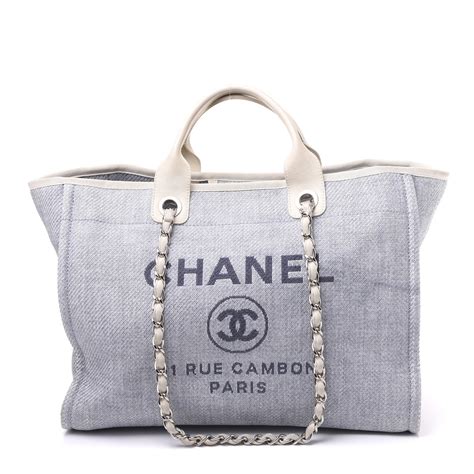 chanel deauville light blue|chanel deauville medium tote.